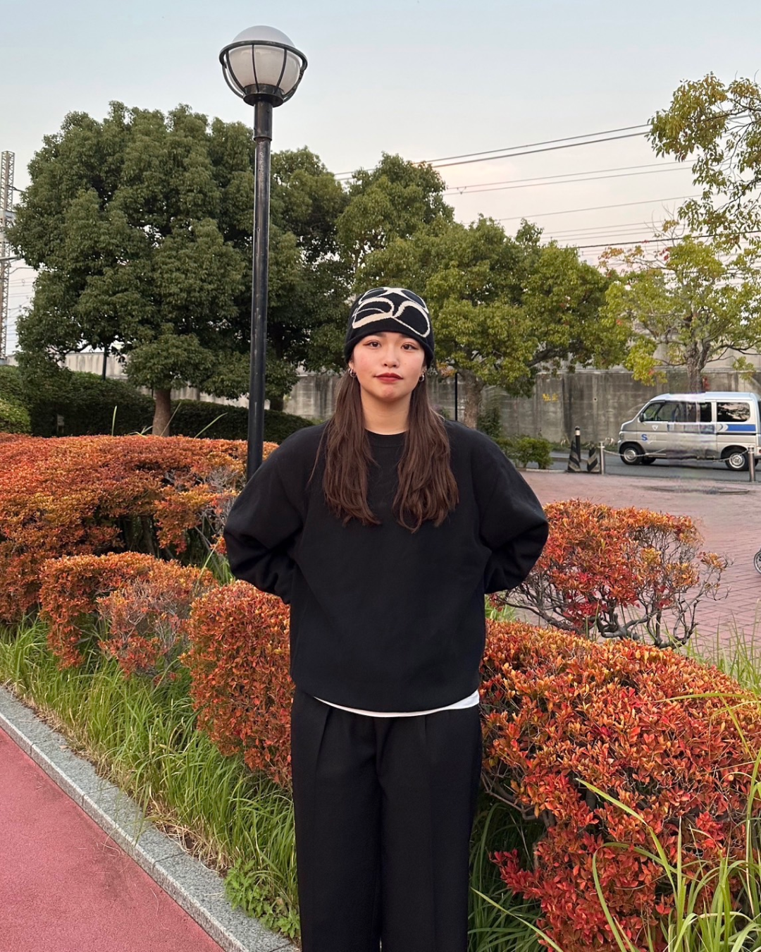 Printed beanie Y0044