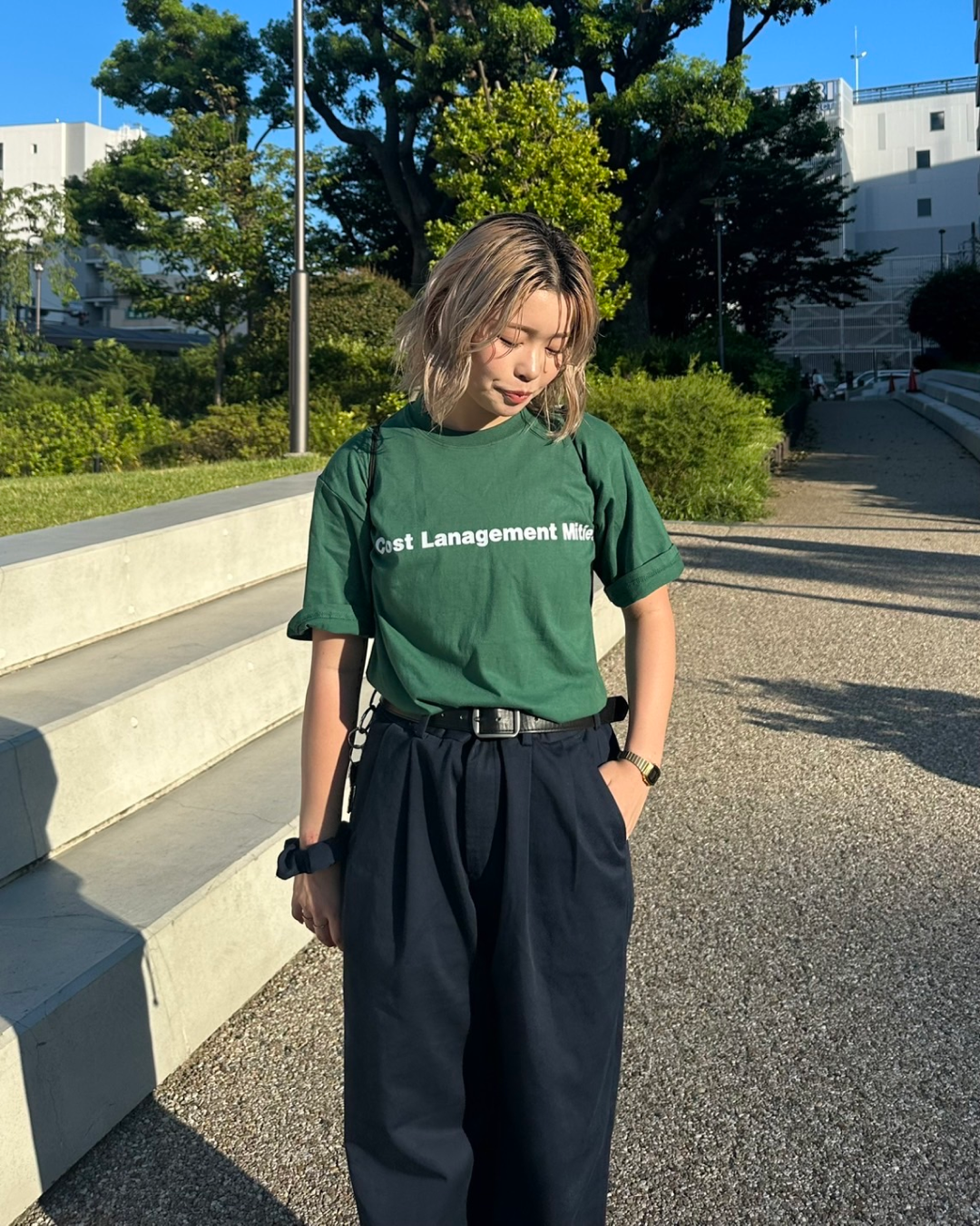 ルーズミドル丈Tシャツ Y0116