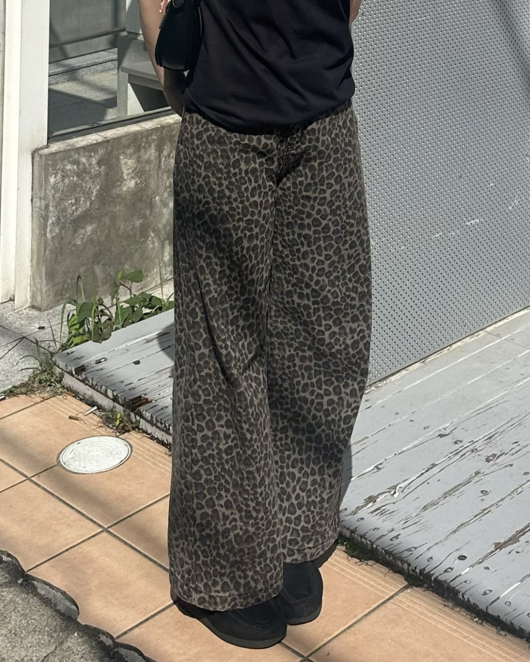 レオパードデニムパンツ Y1106