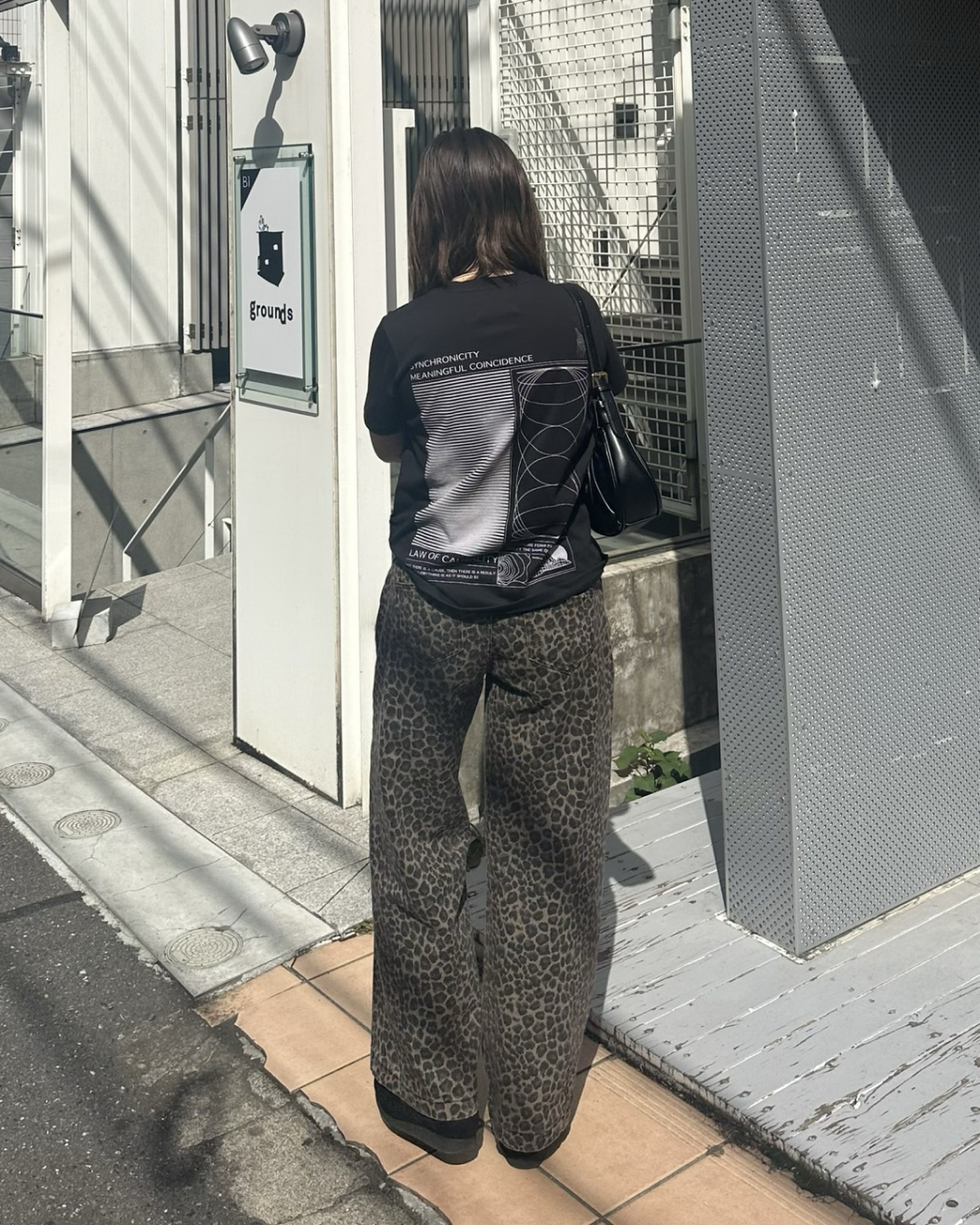 レオパードデニムパンツ Y1106