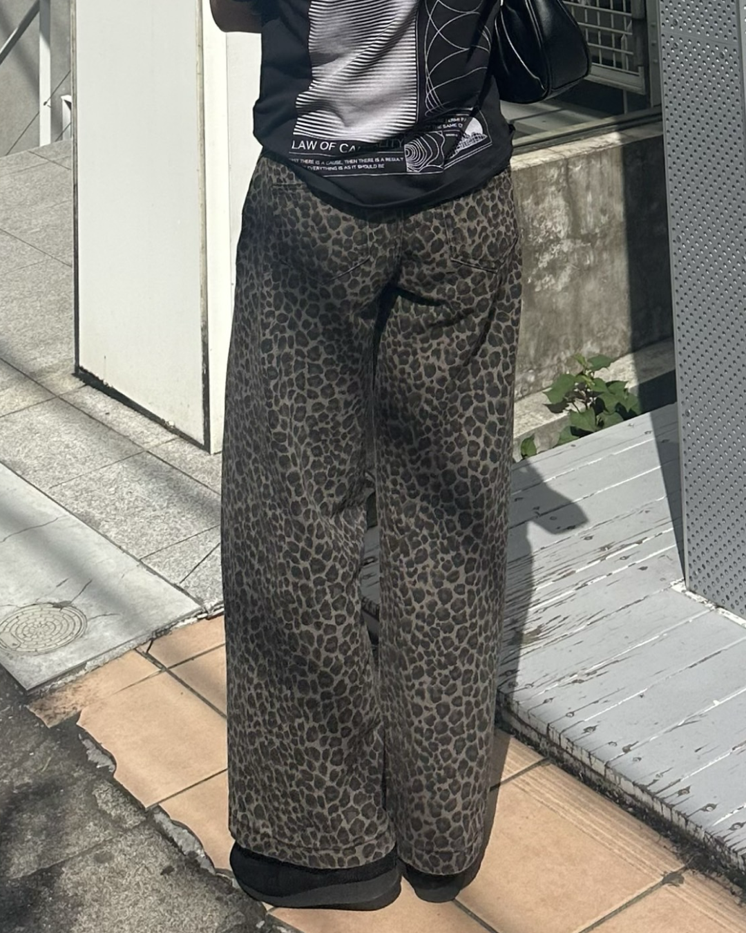 レオパードデニムパンツ Y1106