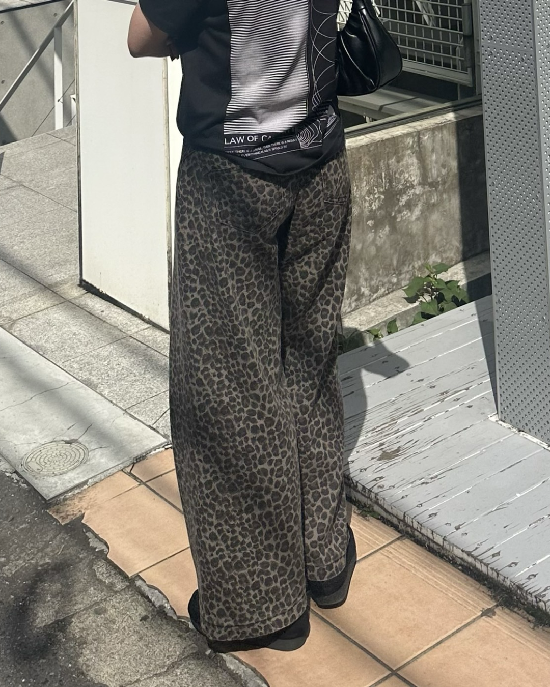 レオパードデニムパンツ Y1106