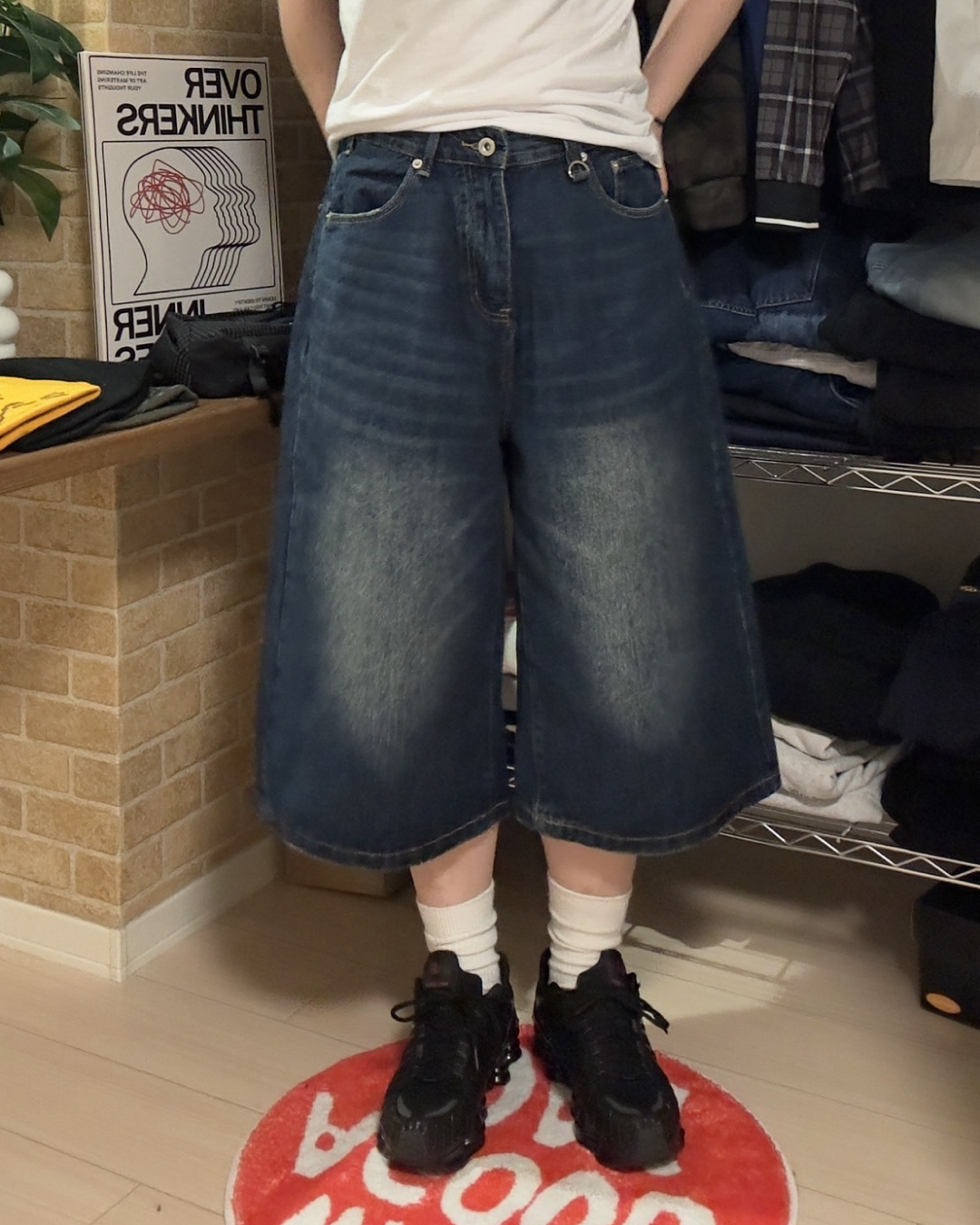 レトロデニムショーツ Y1529