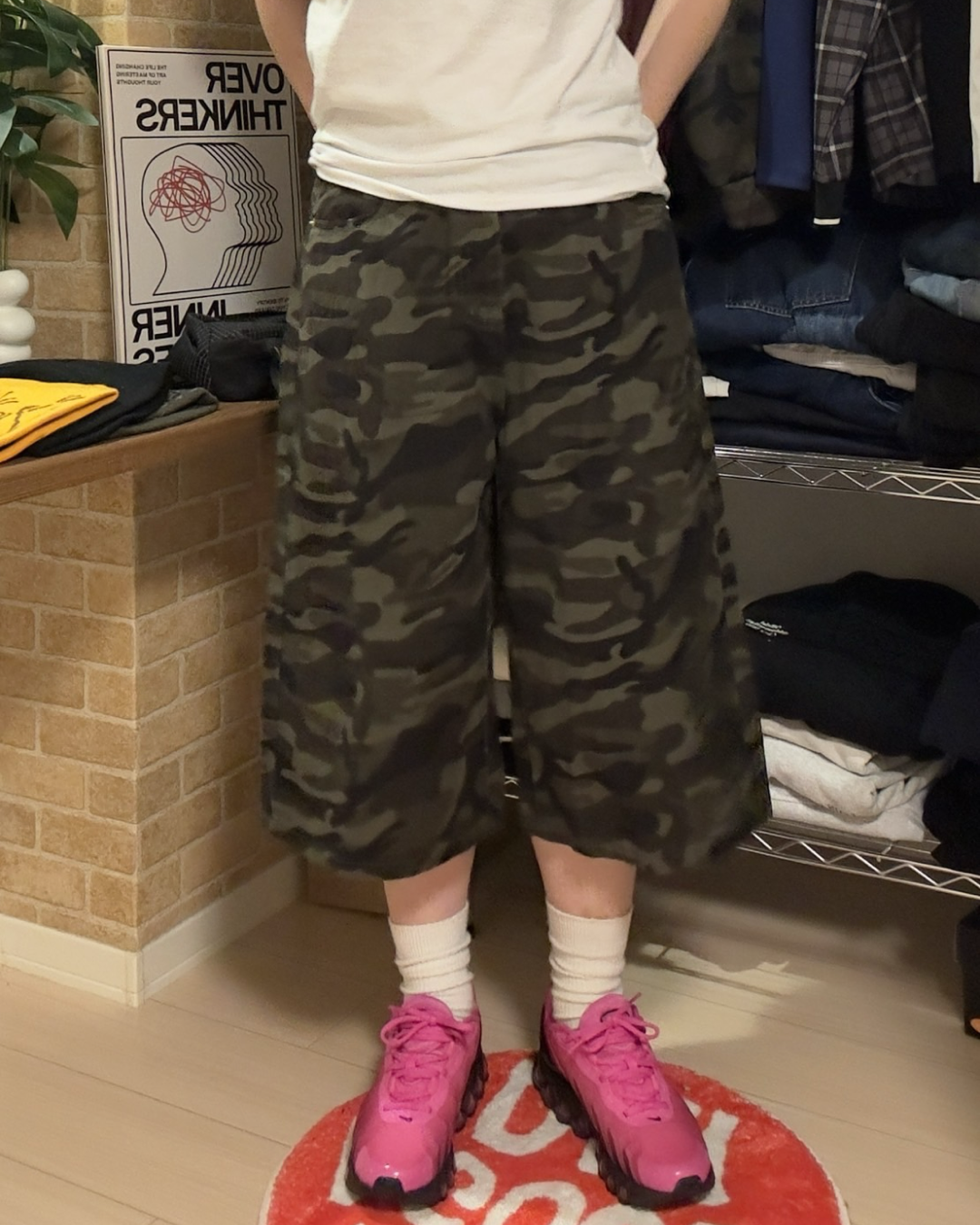 迷彩デニムショーツ Y1530