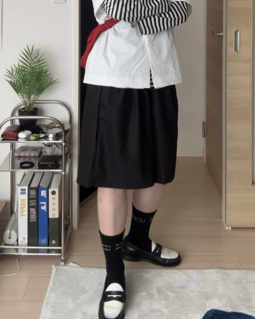 ワイドシルエットスラックスショーツ Y1567