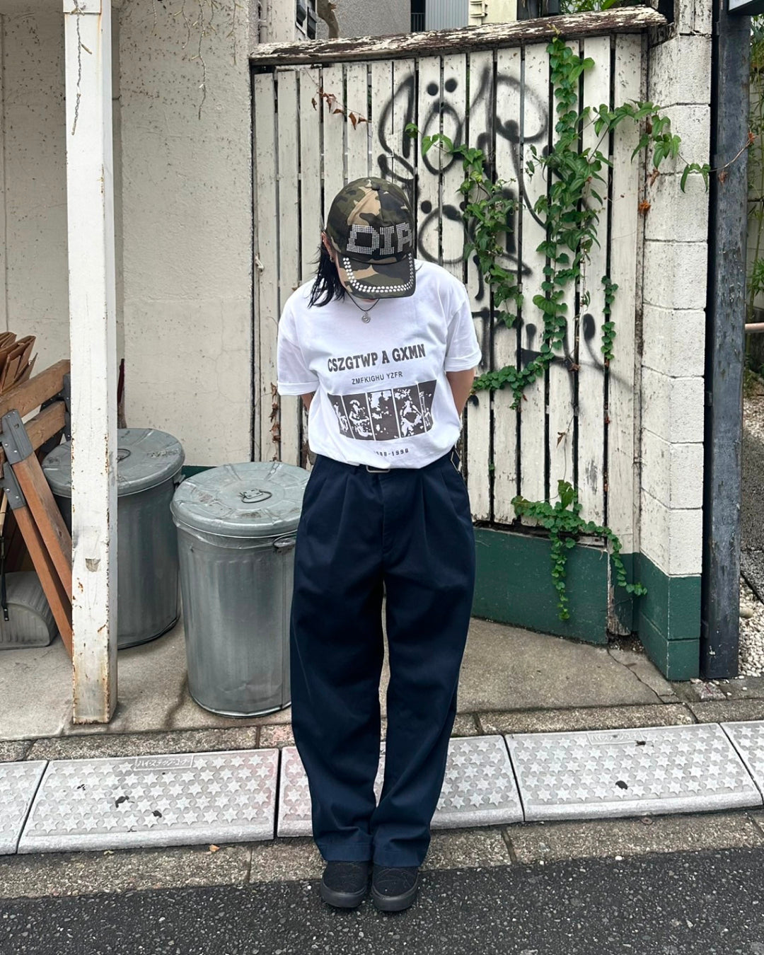 アメリカンストリートプリントTシャツ
Y1604