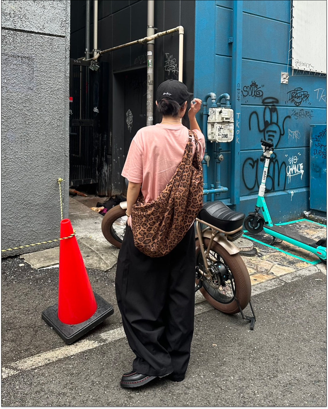 2WAYレオパード柄ショルダーバッグ Y1628