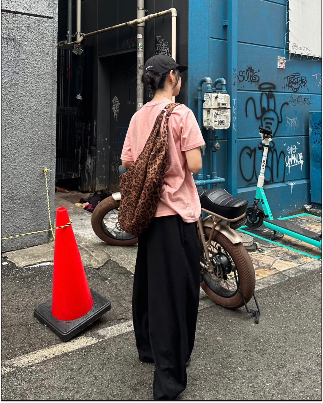 2WAYレオパード柄ショルダーバッグ Y1628