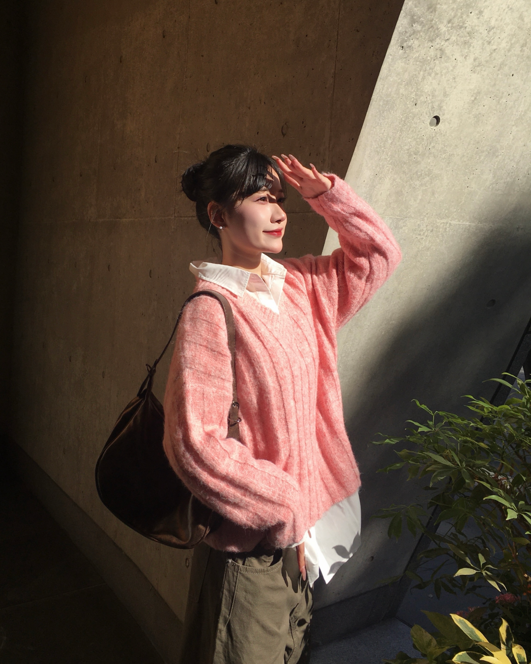 プルオーバーVネックニット YN0025