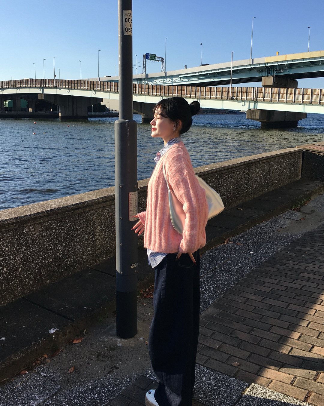 ブルーストライプシャツ YN0026