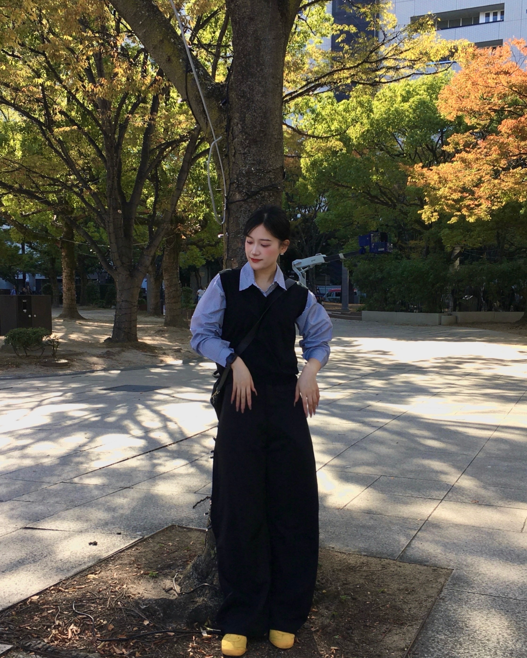 Vネックニットベスト YN0027