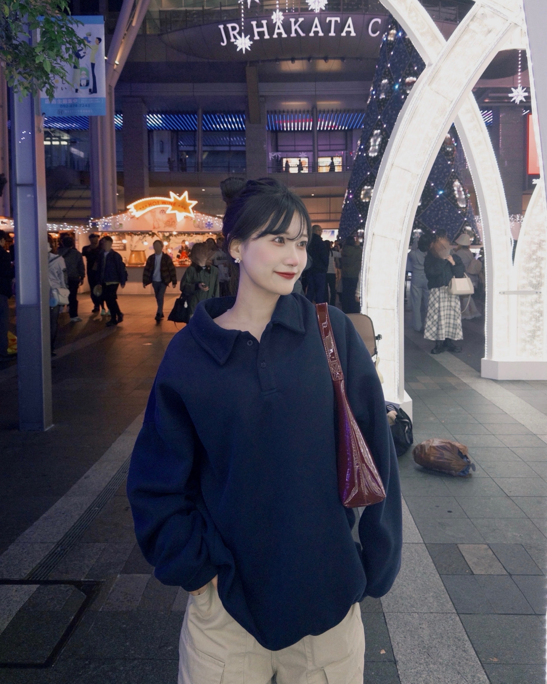 オーバーサイズポロスウェット YN0040