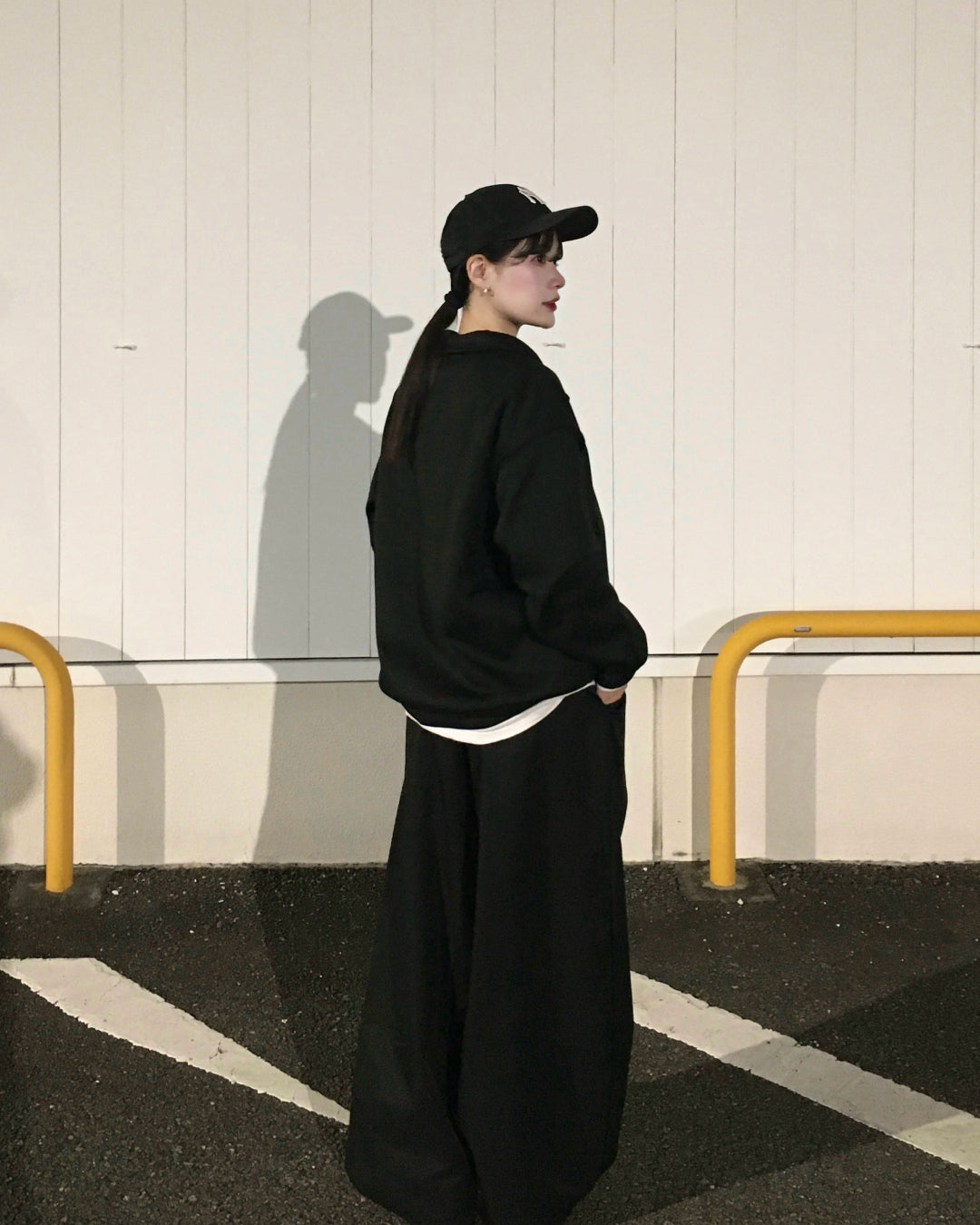 ミニマルデザイン襟付きスウェット YN0079