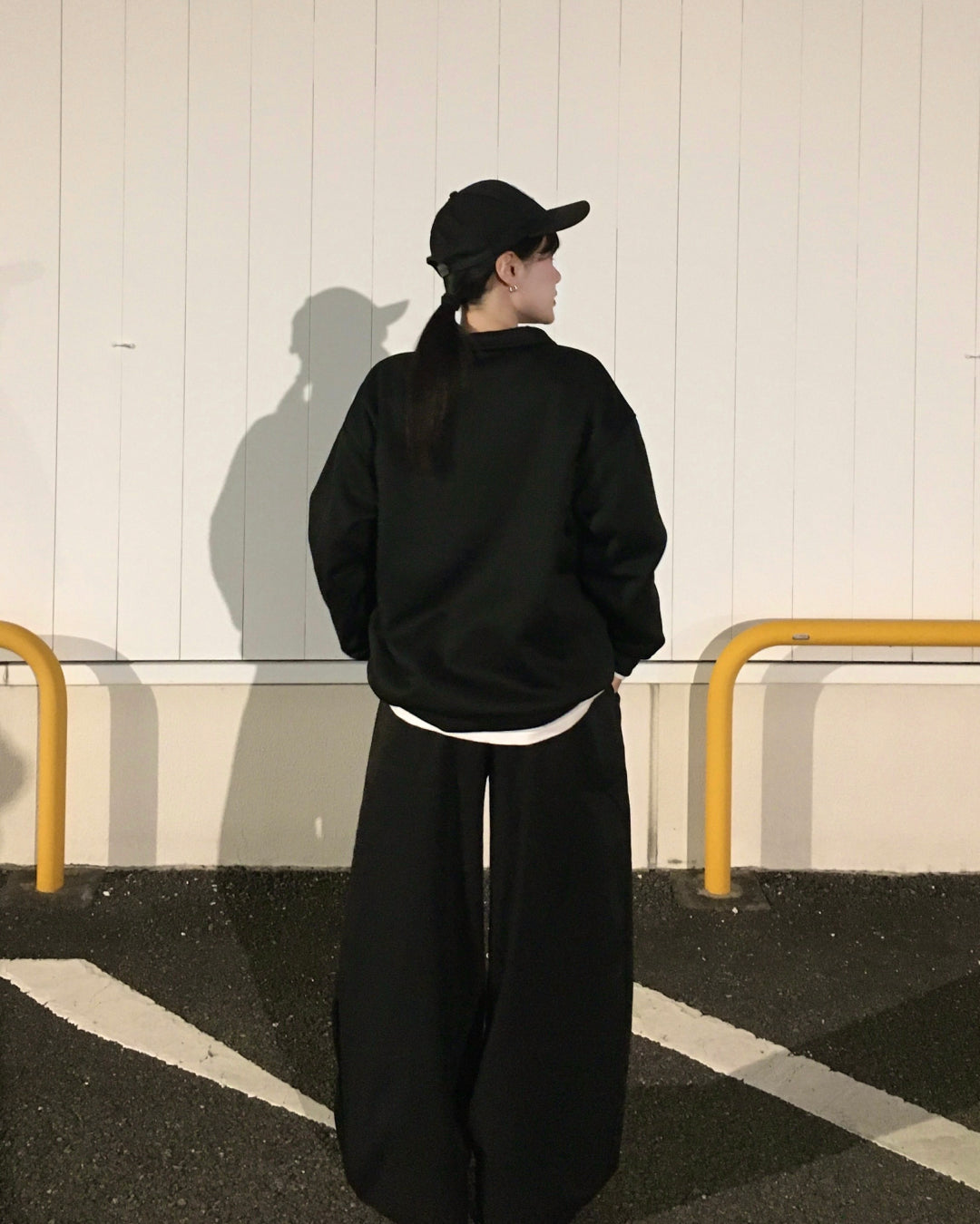 ミニマルデザイン襟付きスウェット YN0079