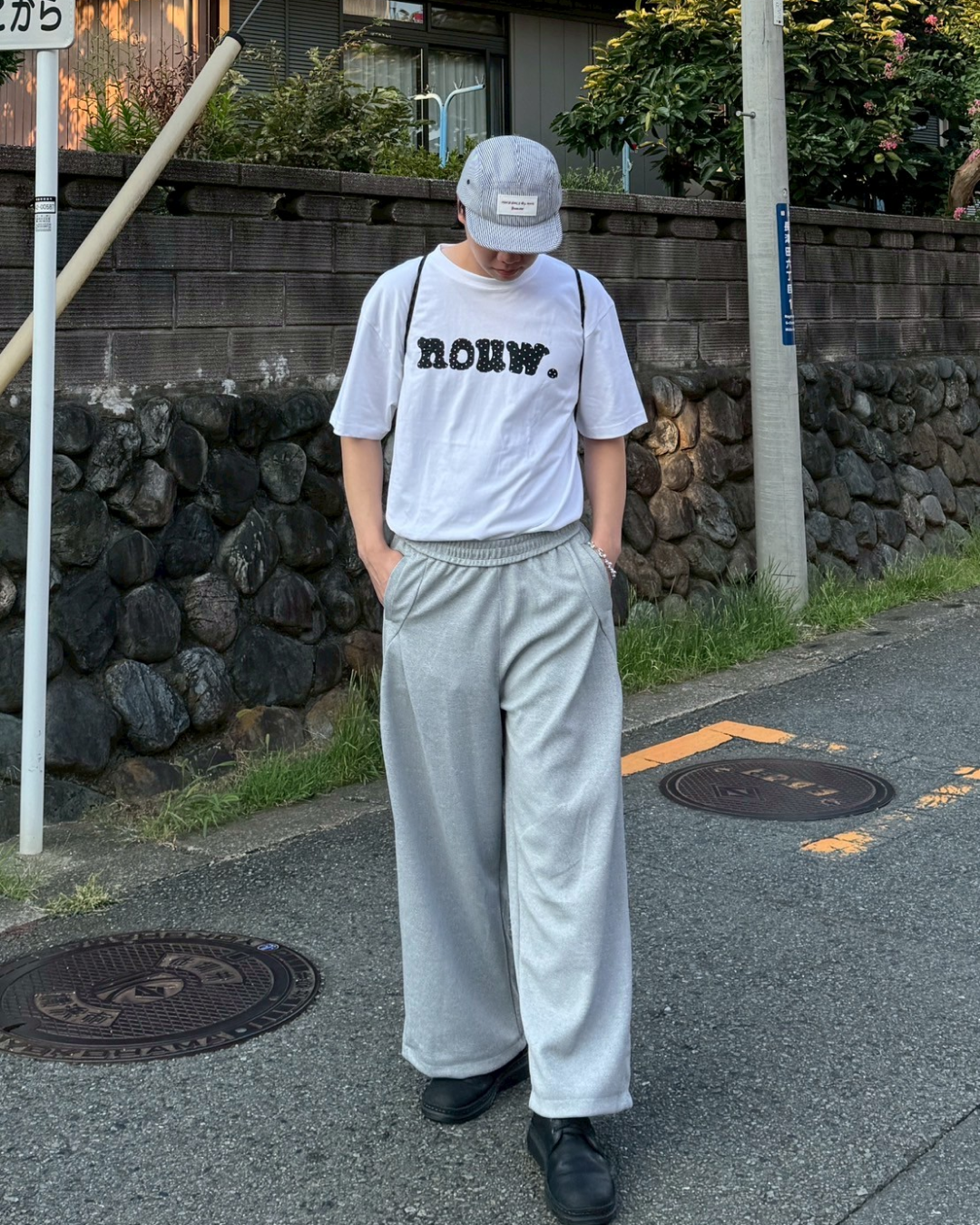 タックデザインスウェットパンツ ZD0039