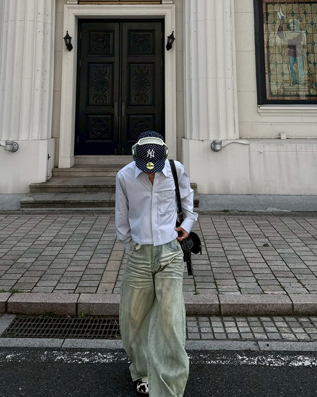 【再販】ウォッシュカーブデニムパンツ SK0038