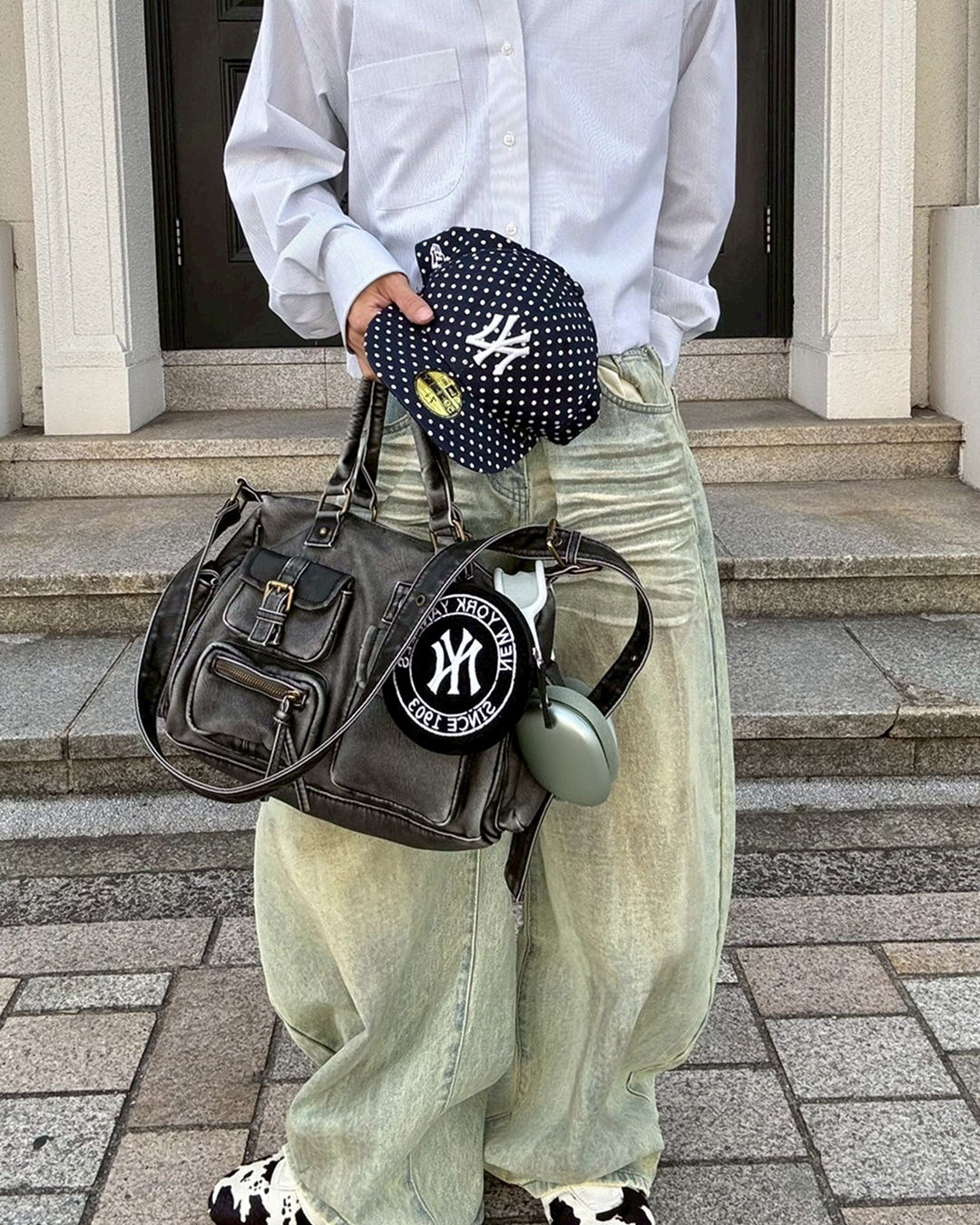 【再販】ウォッシュカーブデニムパンツ SK0038