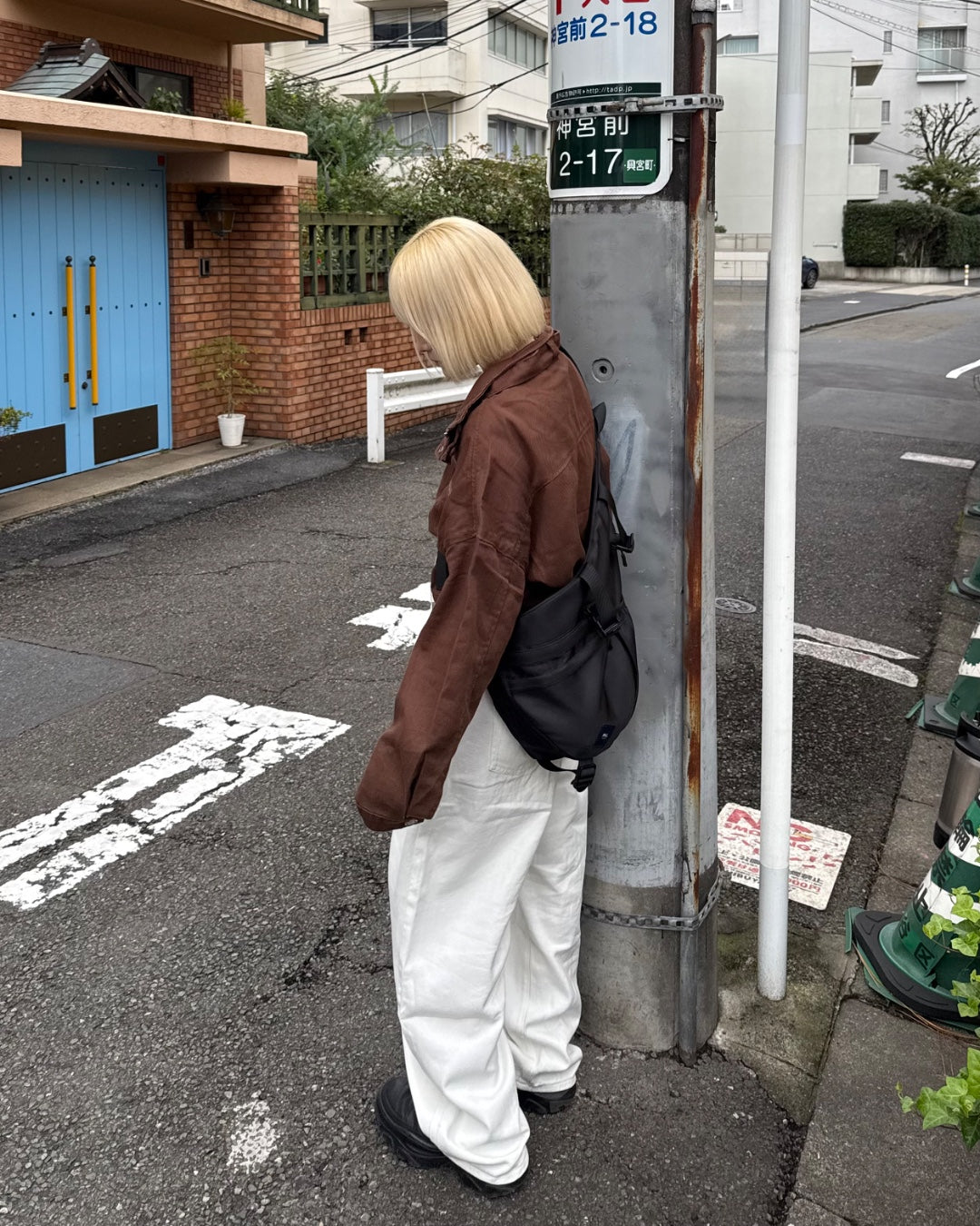 ボリュームカーブワイドパンツ KC0396