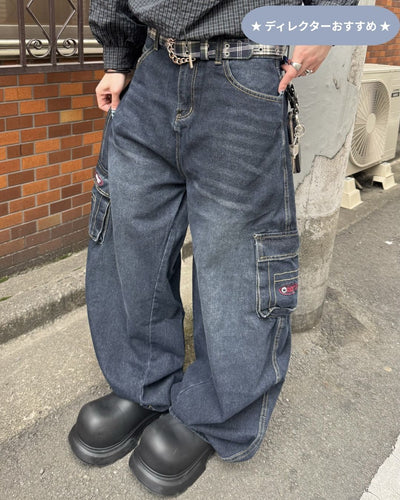 ワイドレッグカーゴパンツ KM7034