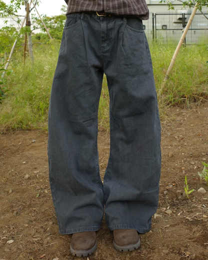 【即納】タックバレルレッグコットンパンツ WR0007