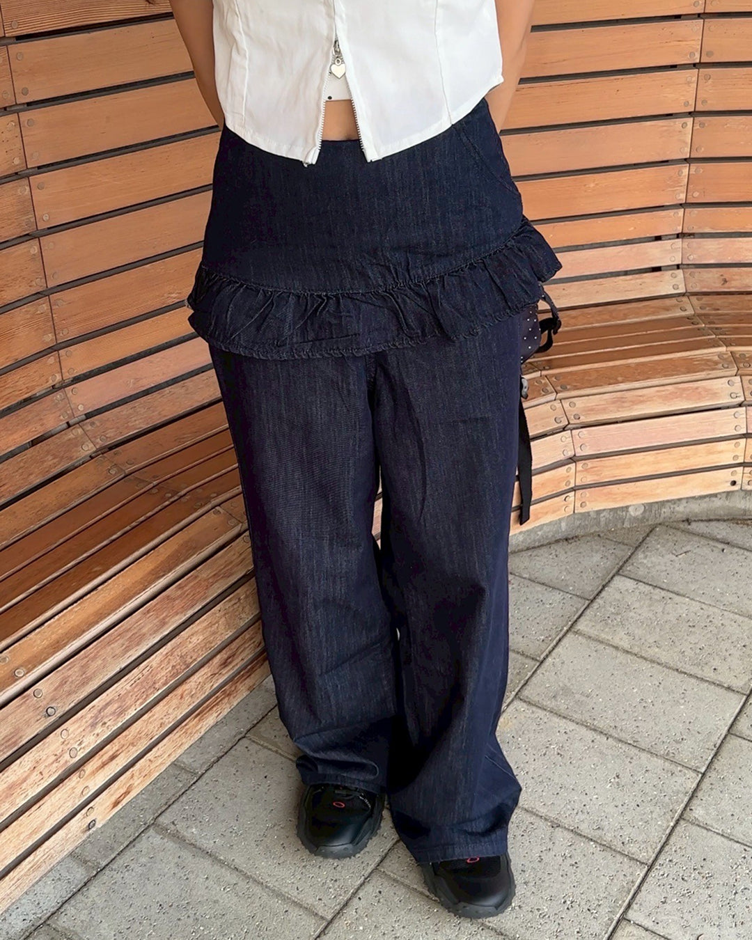 フリルレイヤージーンズ AY1040