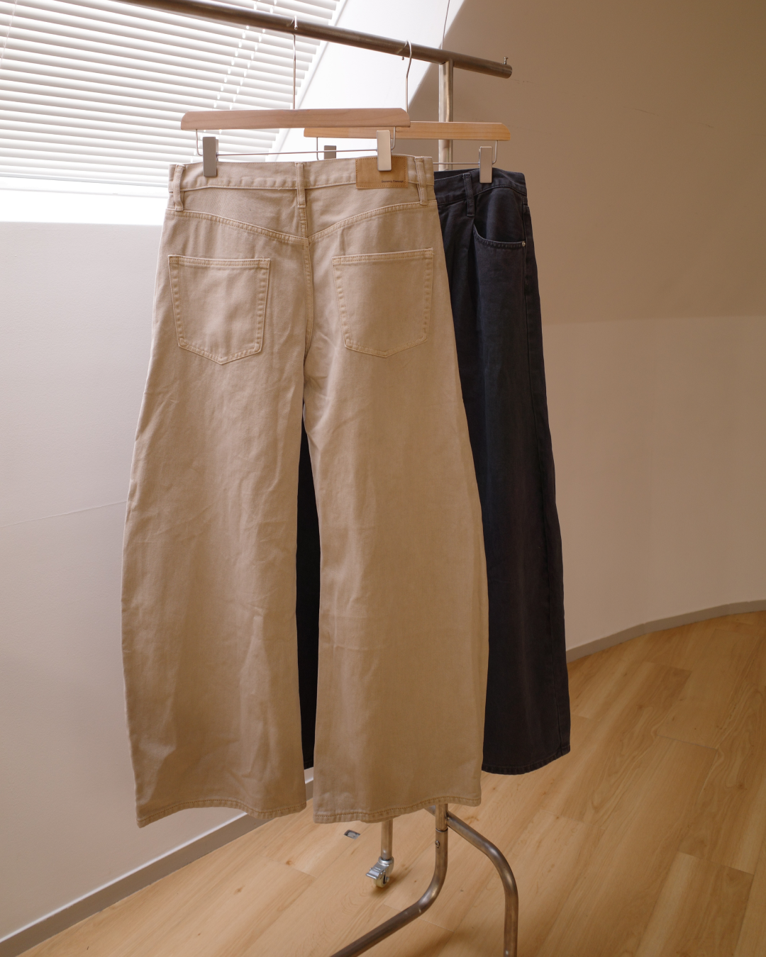 【即納】タックバレルレッグコットンパンツ WR0007