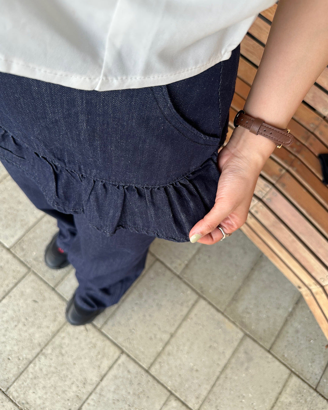 フリルレイヤージーンズ AY1040