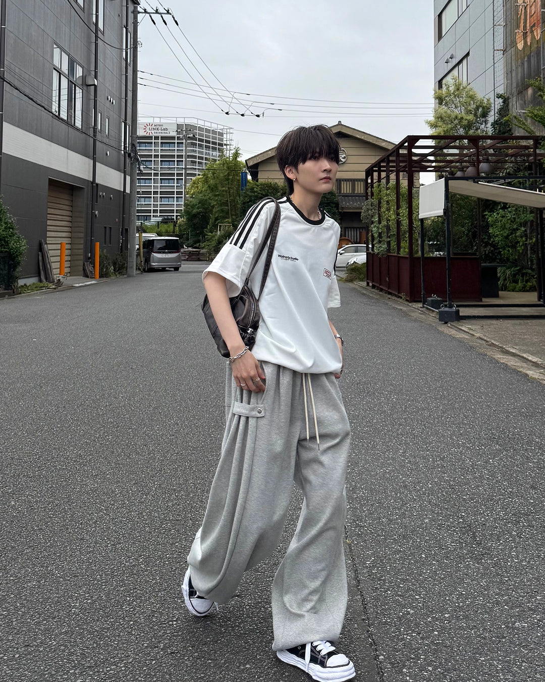 サイドラインオーバーサイズTシャツ SY0016