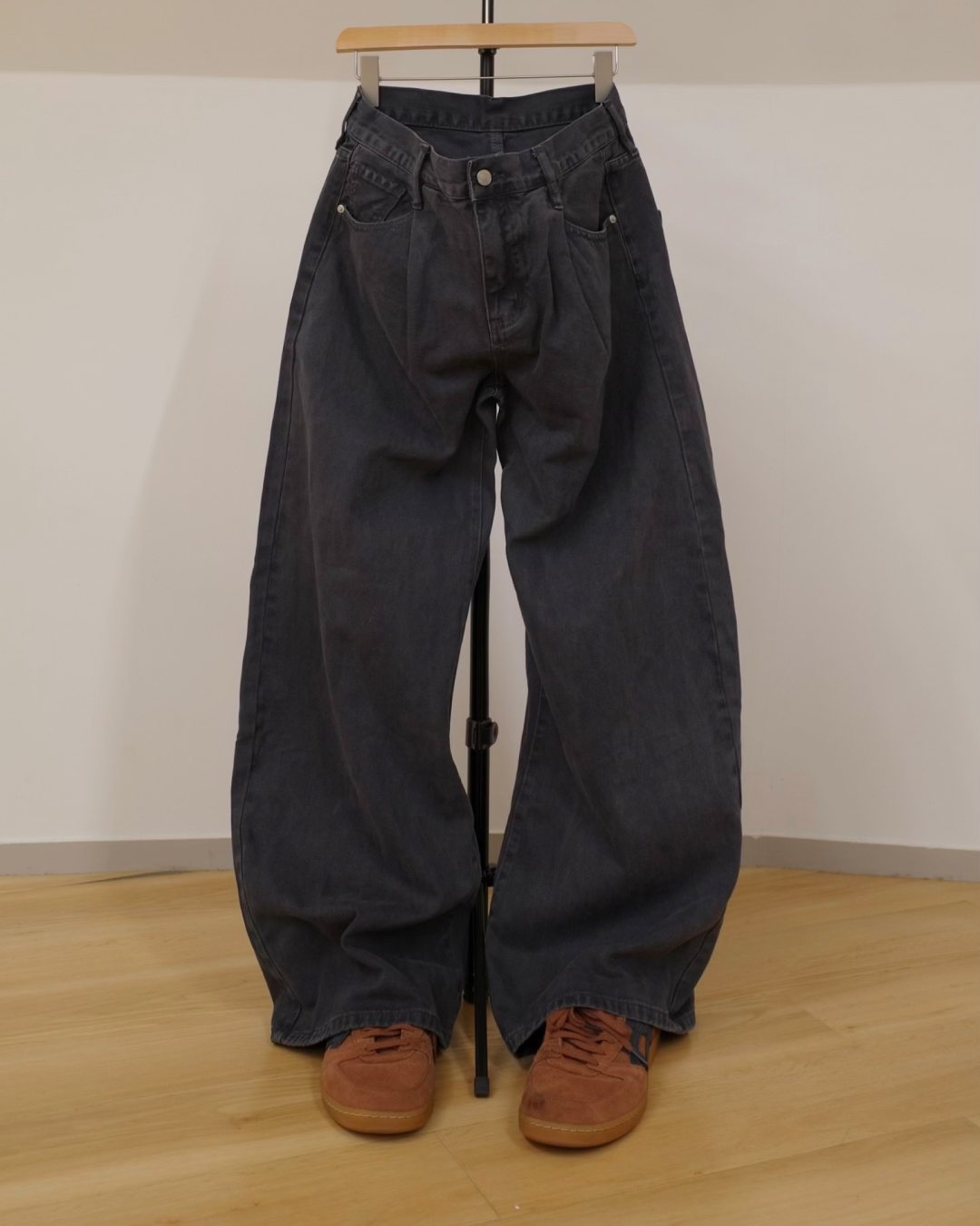 【即納】タックバレルレッグコットンパンツ WR0007