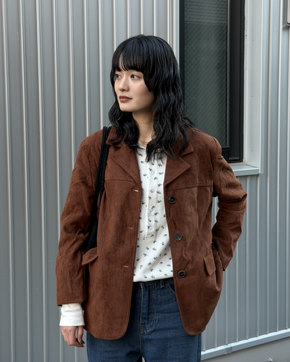 ブラウンスウェードテーラードジャケット
AA0006