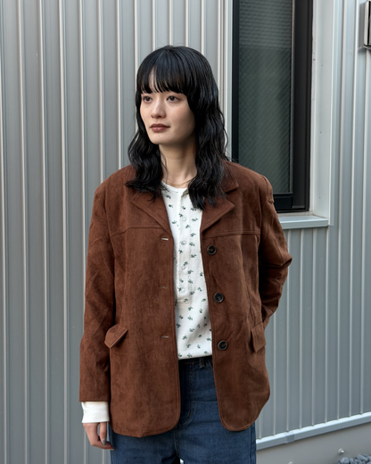 ブラウンスウェードテーラードジャケット
AA0006