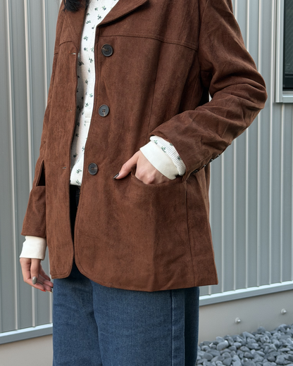 ブラウンスウェードテーラードジャケット
AA0006