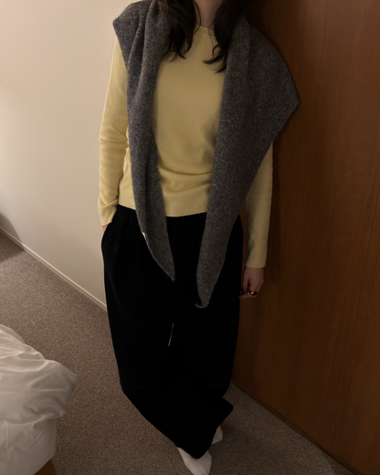 ソフトシアークルーネックニットトップス
AA0016