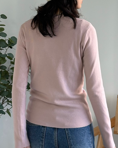 ソフトシアークルーネックニットトップス
AA0016