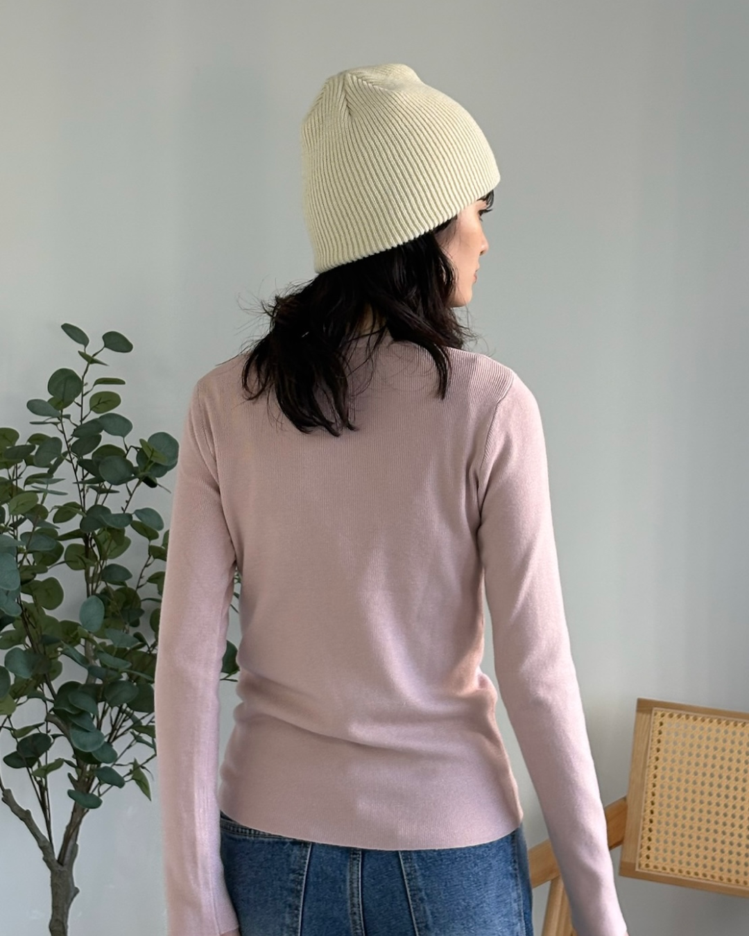 ソフトシアークルーネックニットトップス
AA0016