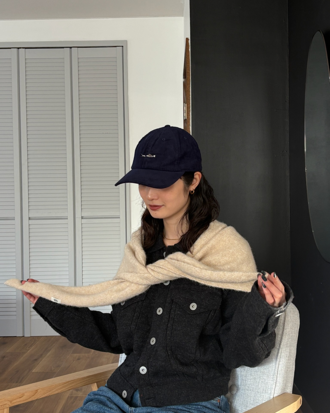 ニットスカーフ AA0022