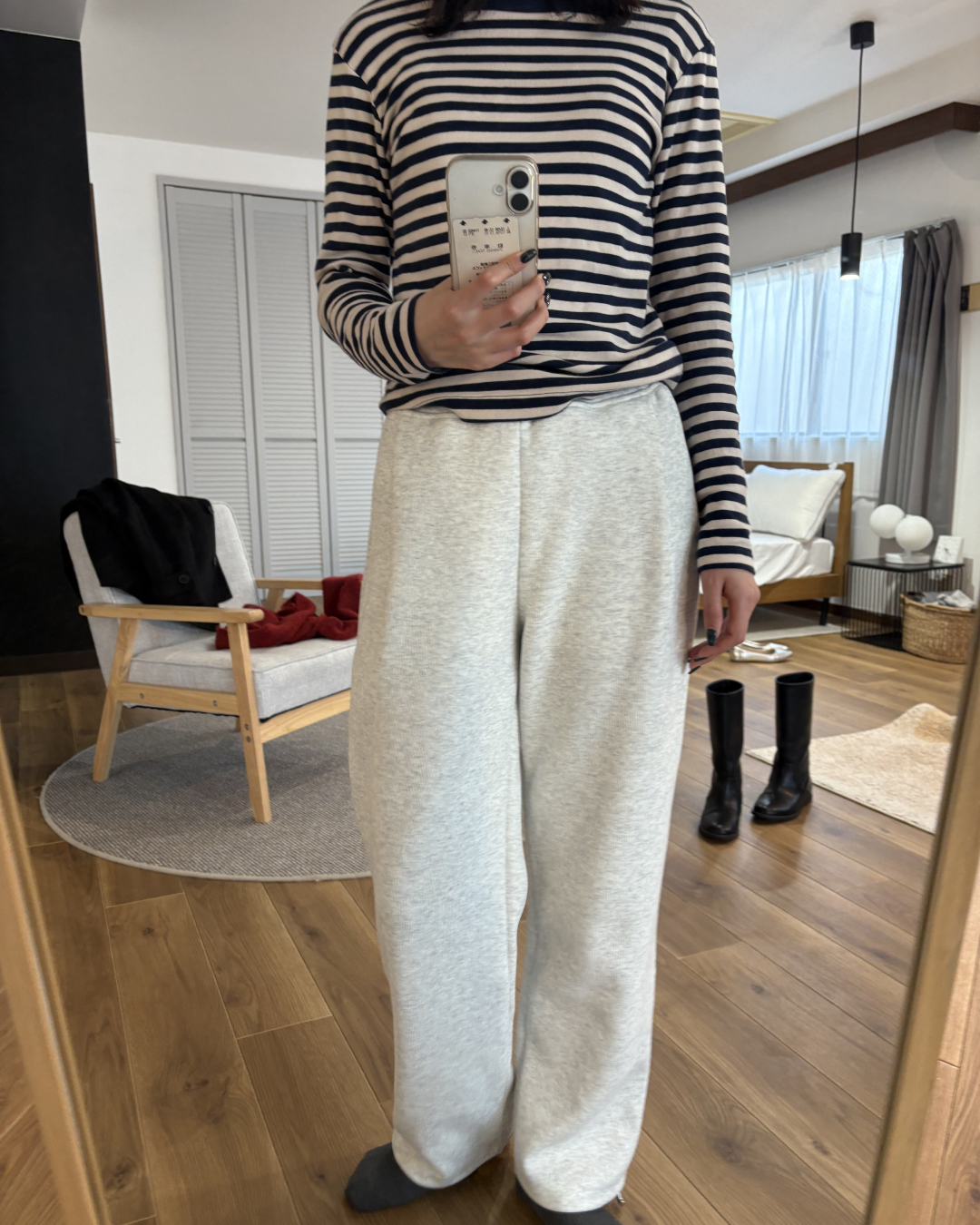 ドローコード付きカジュアルスポーツスウェット AA0023