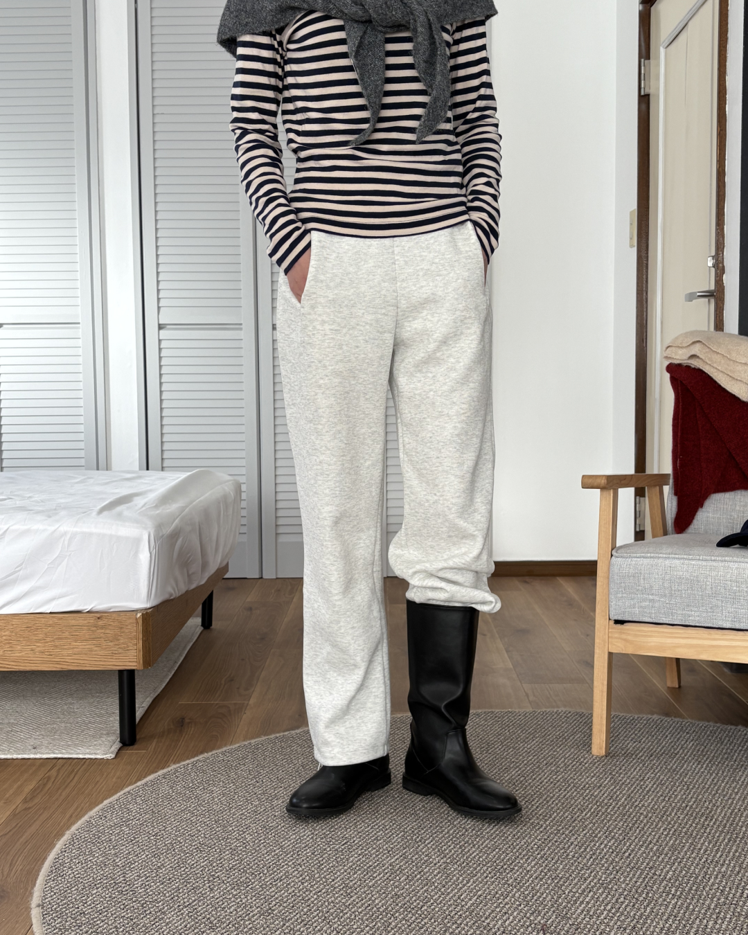 ドローコード付きカジュアルスポーツスウェット AA0023