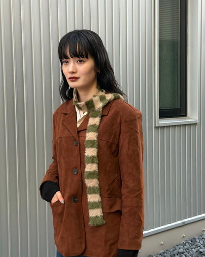 スリムボーダーシャギーマフラー
AA0034