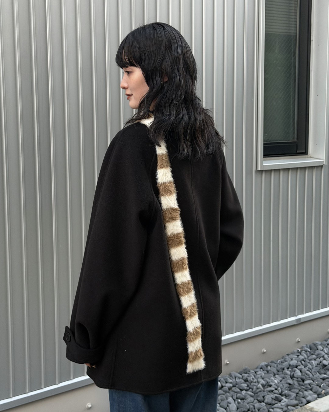 スリムボーダーシャギーマフラー
AA0034