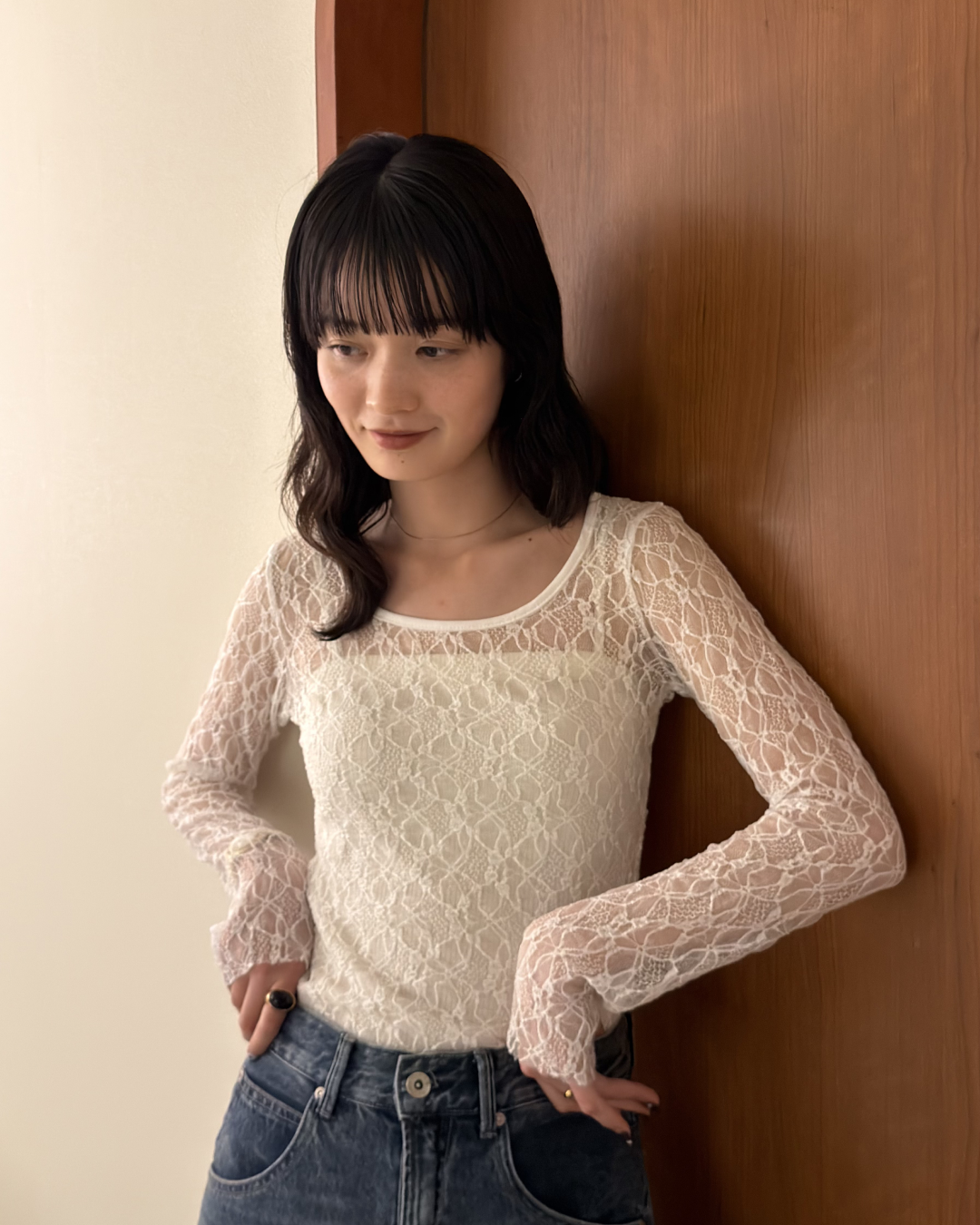 クルーネックレーストップス
AA0038