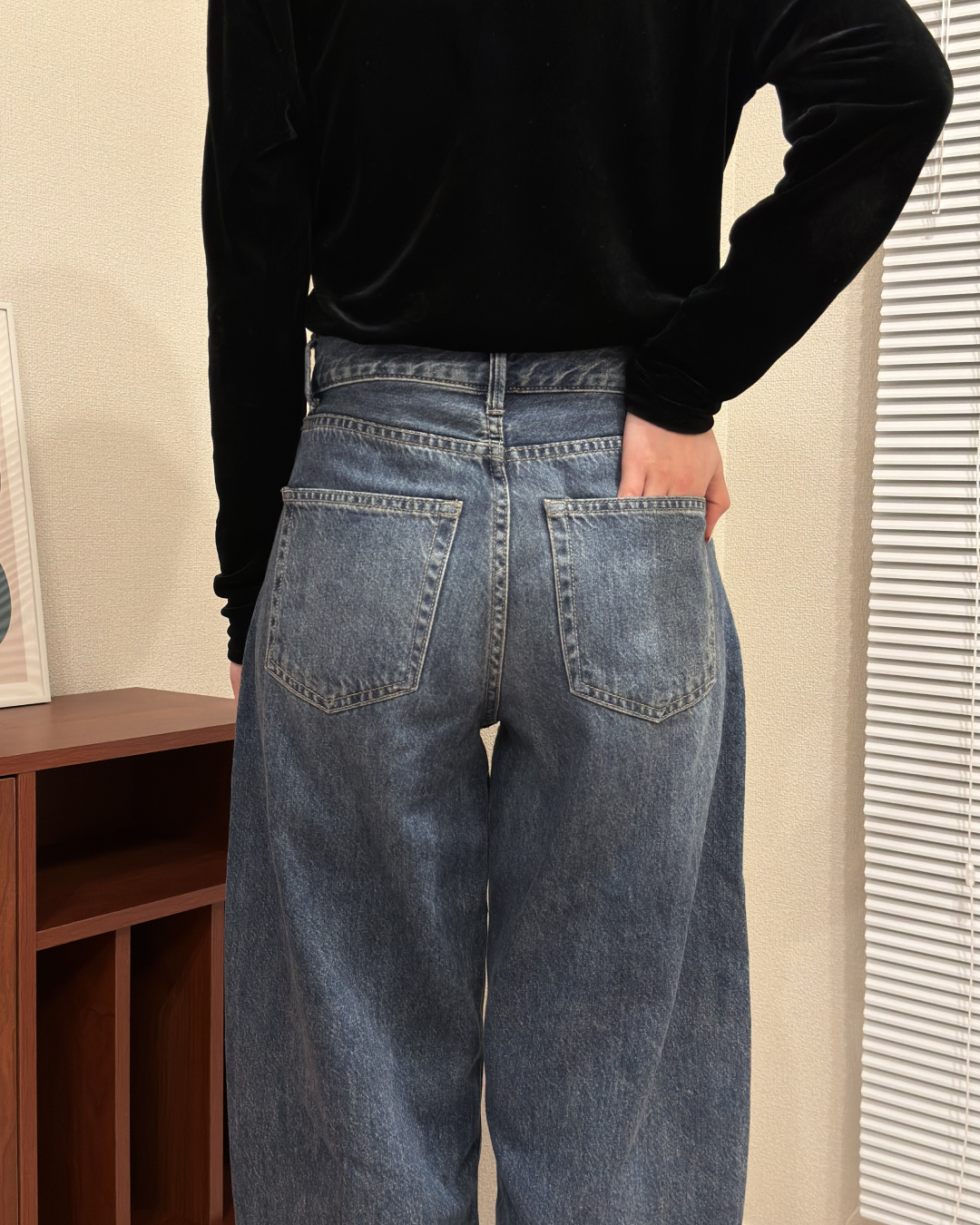 バレルレッグデニムパンツ AA0071
