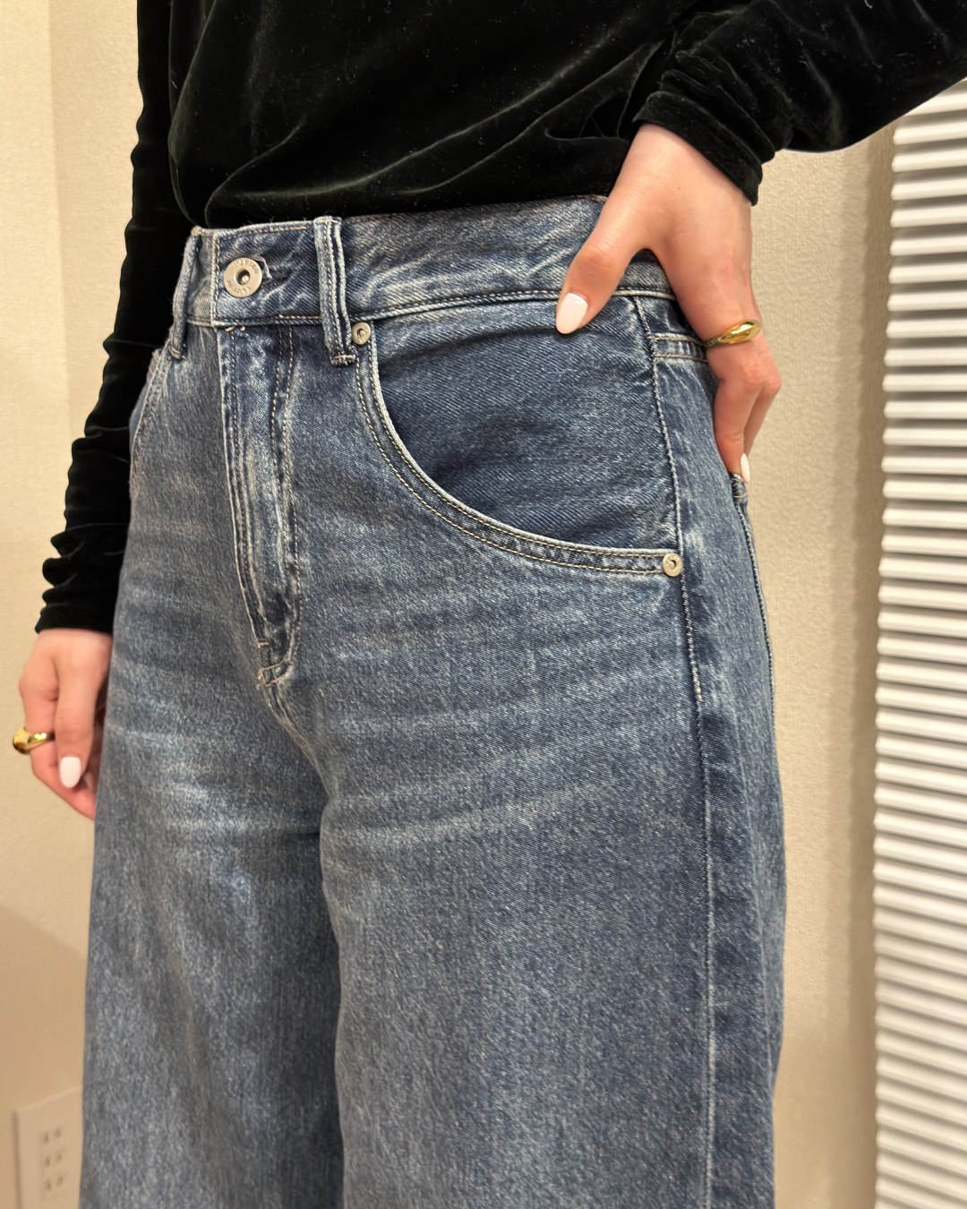 バレルレッグデニムパンツ AA0071