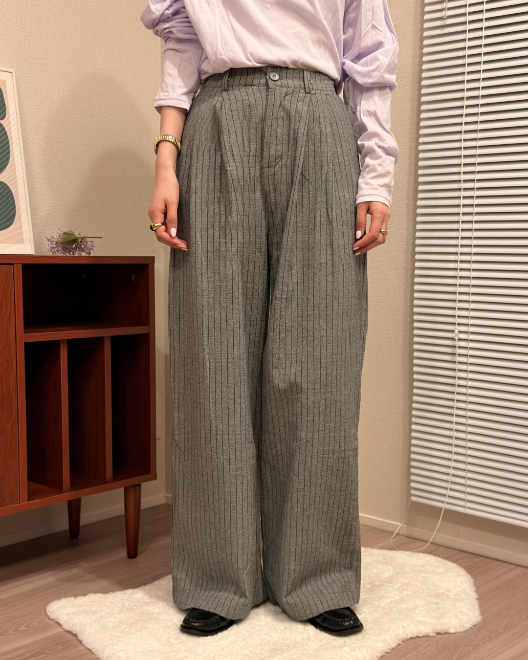 カジュアルタック入りストライプパンツ
AA0105