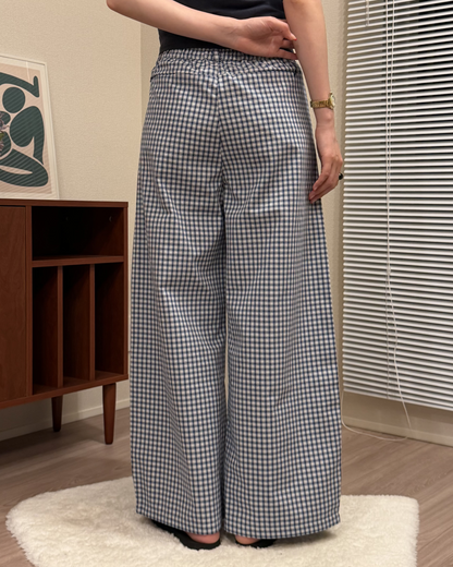 タック付きワイドレックチェックパンツ
AA0156