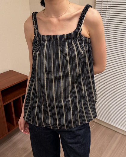 コントラストカラーストライプドレスAA0161