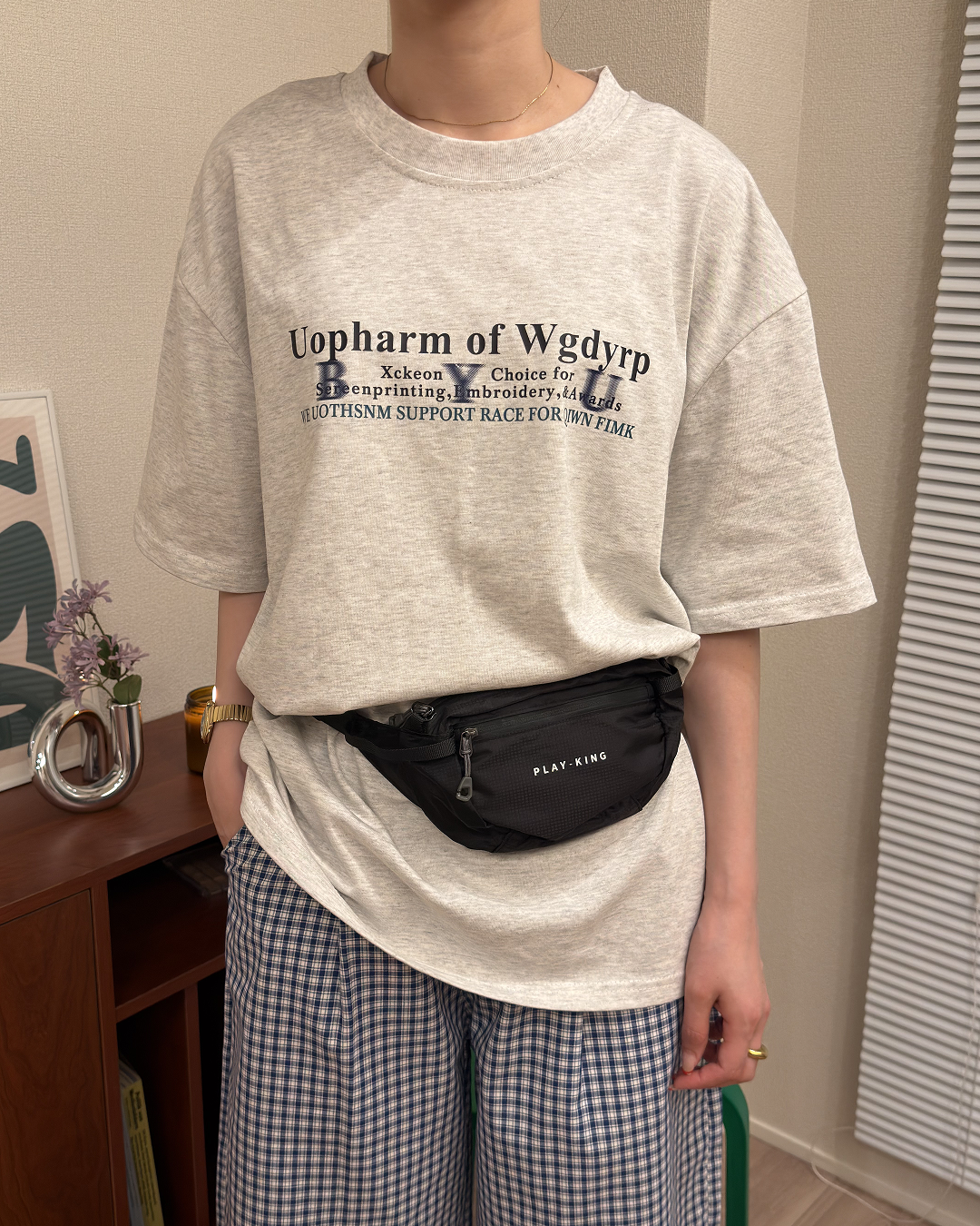 ラウンドネックプリントハーフスリーブTシャツ
AA0171