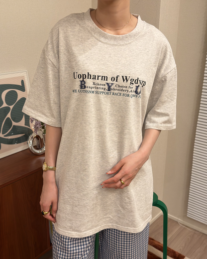 ラウンドネックプリントハーフスリーブTシャツ
AA0171