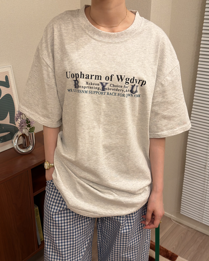 ラウンドネックプリントハーフスリーブTシャツ
AA0171