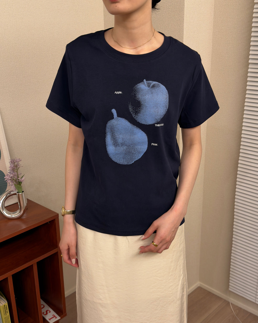 レトロフルーツ プリントTシャツ AA0239